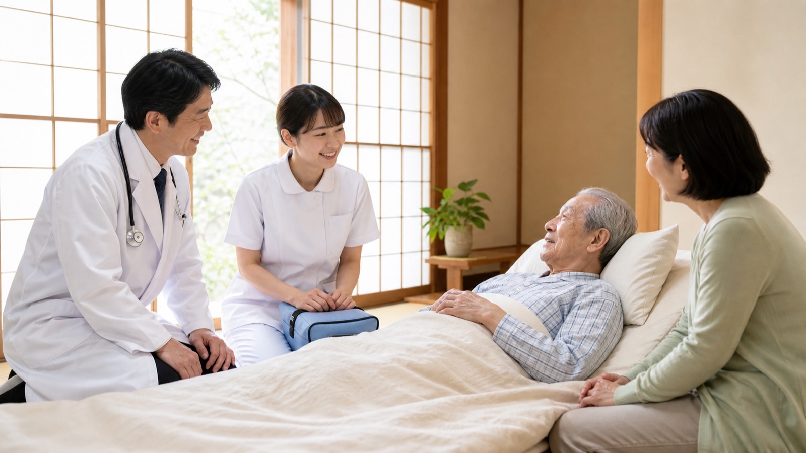 住み慣れた地域での療養を、医師・看護師・家族が支える